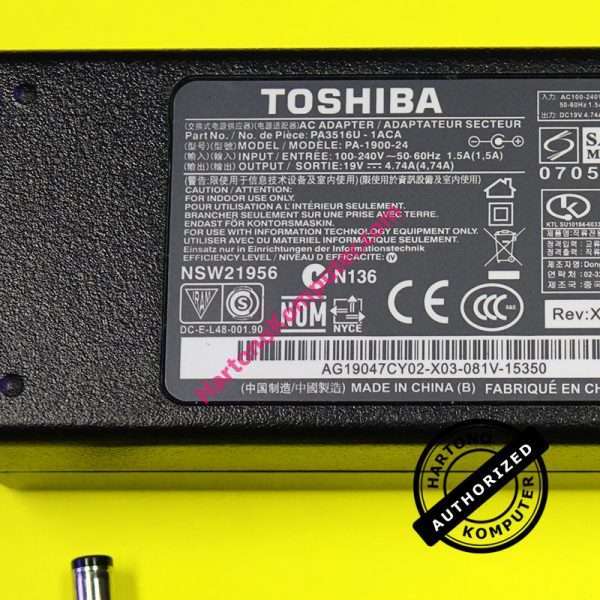 Charger Toshiba 19V 4.74A-416